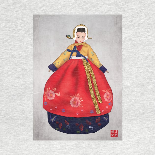 Aesthetic Hanbok Art by Anicue